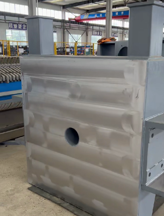 500平米雙油缸壓濾機(jī)墻板視頻