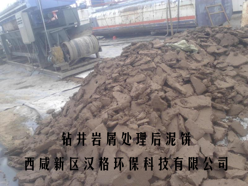 鉆井巖屑處理后泥餅-水印