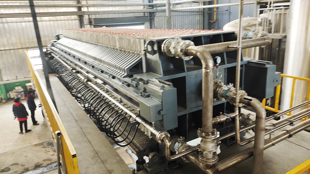 500平方雙油缸隔膜壓濾機5